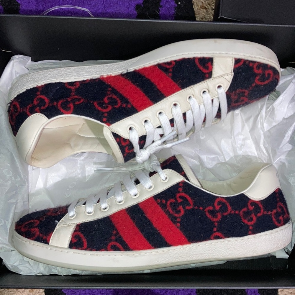 Gucci wool GG shoes